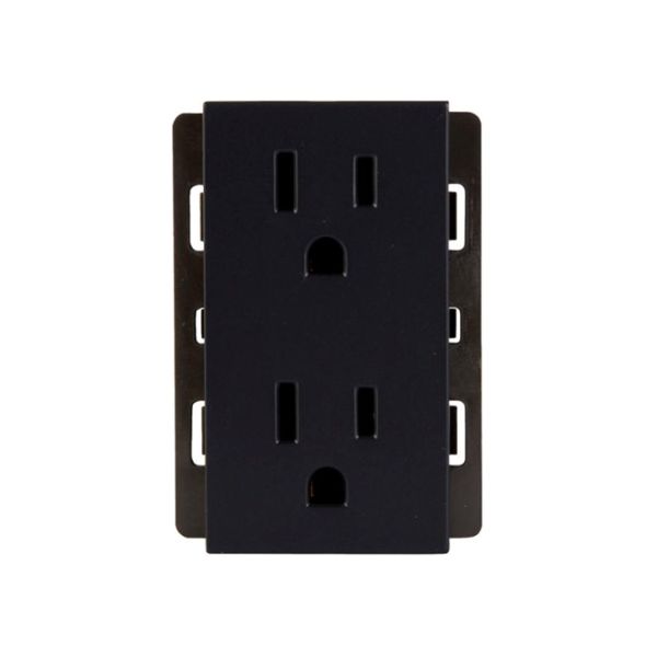 Receptáculo dúplex 3/3", 15 A, negro. L32-LTOMA-33N Leviton