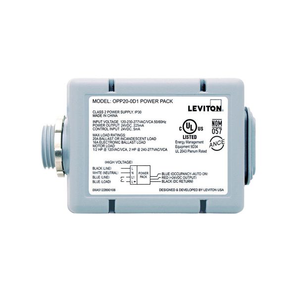 Paquete de alimentación para sensor de ocupación, 20 A. OPP20-0D1 Leviton