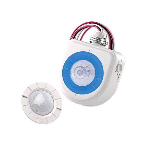 Sensor de ocupacion PIR con lentes intercambiables y máscara de pasillo, blanco. OSFHU-ITW Leviton
