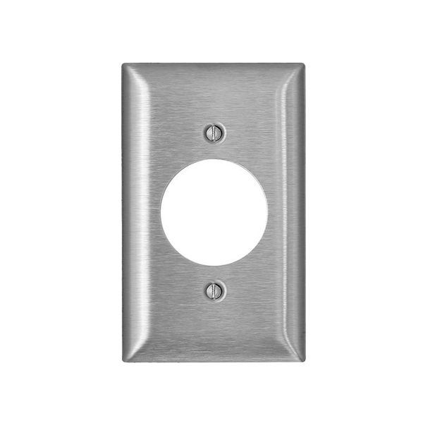 Placa de 1 módulo con abertura de 4 cm, acero inoxidable. SS721-040 Leviton