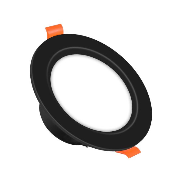 Lámpara empotrable LED con driver integrado, 3000 K, 7 W, negro. EVERGLEAMC-N Megamex