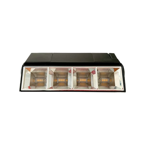 Lámpara lineal LED para riel, con spots individuales, 3000 K, 10 W, negro. LINE-SPOT-TRACKL Megamex