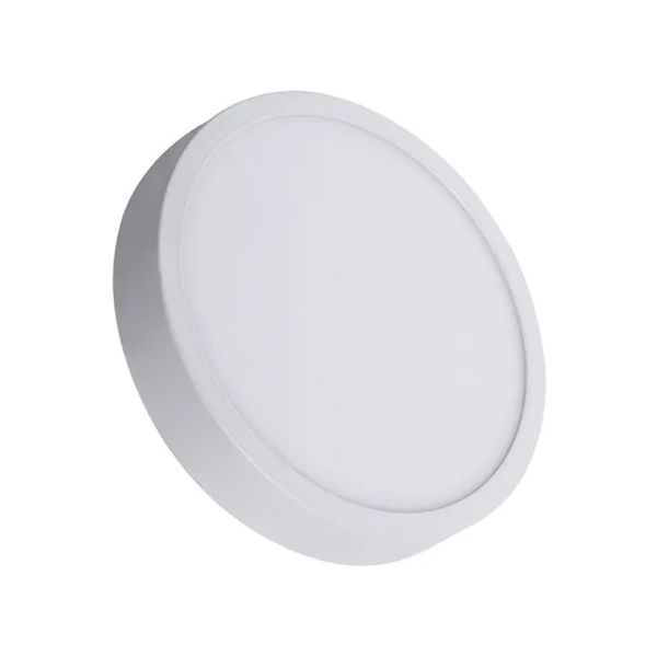 Lámpara LED redonda, 18 W, para sobreponer, luz cálida. PRL18C-S Megamex