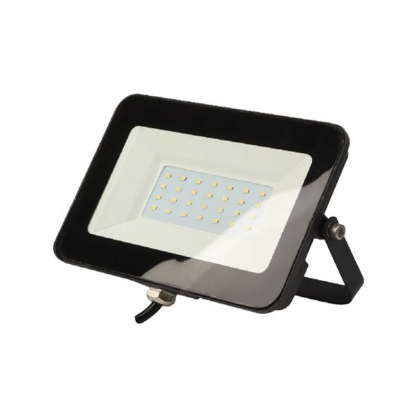 Reflector LED de exterior, 20 W, 3000 K, negro. R20N Megamex.