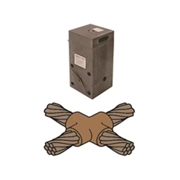 Molde para cable cruzado, calibre 4/0. B443 Hubbell