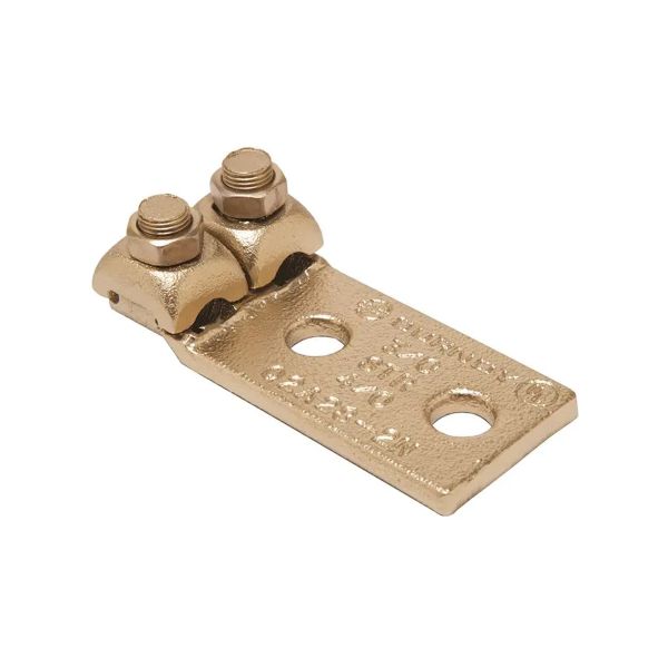 Zapata mecánica calibre 3/0-4/0, para dos conductores. Q2A28-2N Burndy by Hubbell