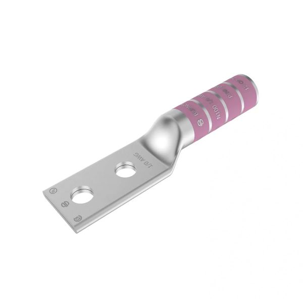 Zapata de compresión, calibre 1/0, 2 barrenos. YA25-2N Burndy by Hubbell