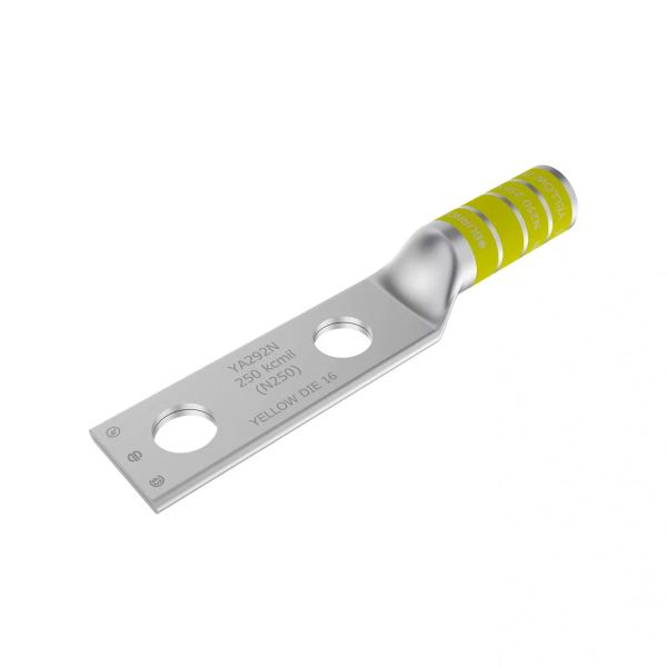 Zapata de compresión, calibre 250 kcmil, 2 barrenos. YA29-2N Burndy by Hubbell