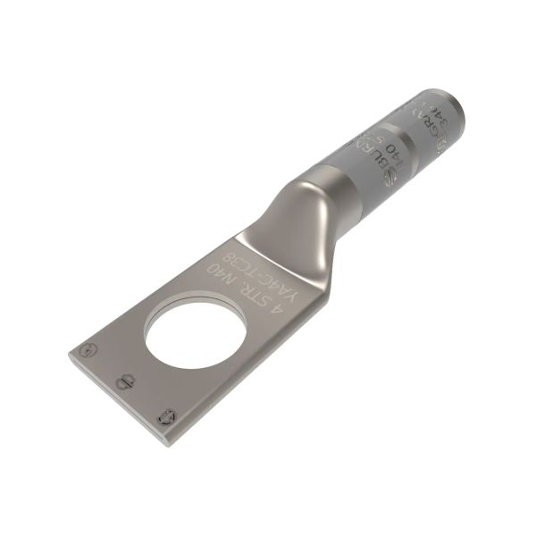 Zapata de compresión, calibre 4, 1 barreno. YA4C Burndy by Hubbell