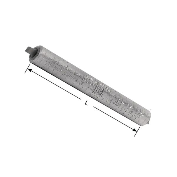 Conector de empalme de aluminio a compresión, calibre 1/0. YCS25RL Burndy by Hubbell