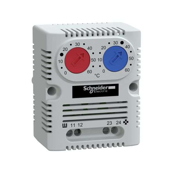Termostato Doble Climasys, NA-NC, NSYCCOTHD Schneider Electric