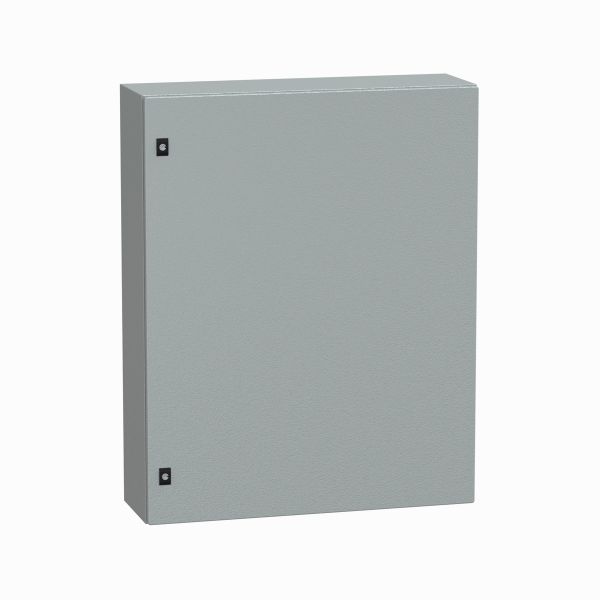Caja compacta de montaje, en pared, acero gris, 1000 x 800 x 250mm. NSYCRN108250 Schneider Electric