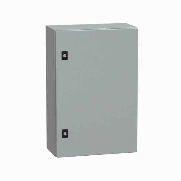 Caja compacta de montaje en pared, acero gris, 600 x 400 x 200mm. NSYCRN64200 Schneider Electric