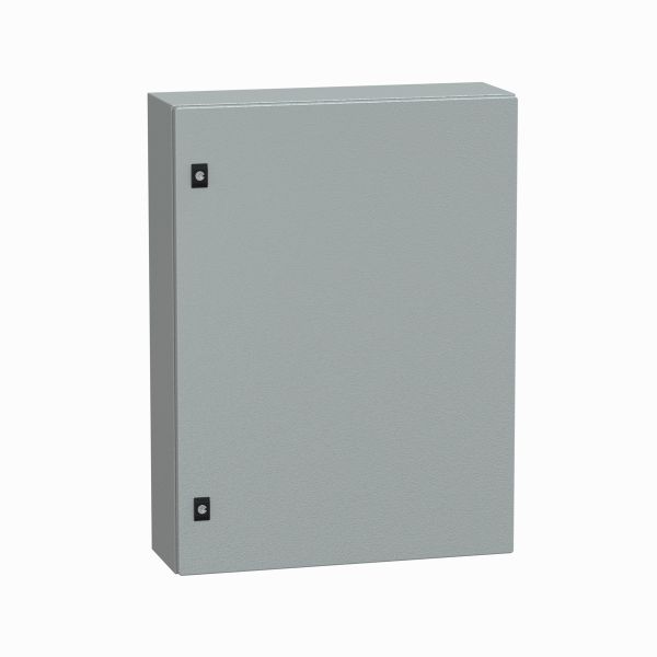 Caja compacta de montaje, en pared, acero gris, 800 x 600 x 200mm. NSYCRN43150 Schneider Electric