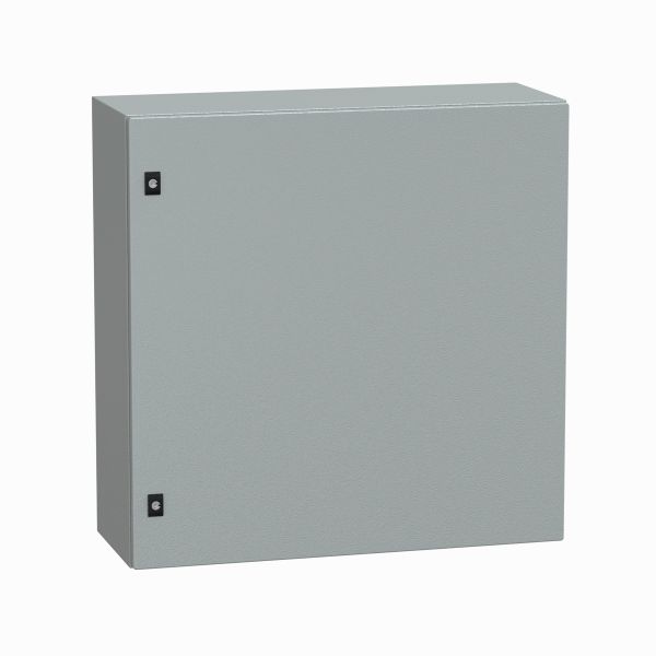 Caja compacta de montaje, en pared, acero gris, 800 x 800 x 300mm. NSYCRN43150 Schneider Electric
