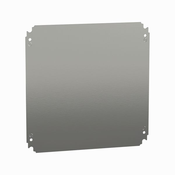 Placa de montaje, de chapa de acero galvanizado, 400mmx400mm. NSYMM44 Schneider Electric