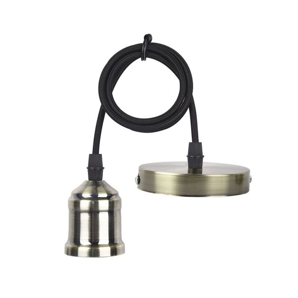 Lámpara socket colgante, 40 W, bronce. 83961 Ledvance
