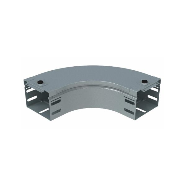 Curva plana a 90°, 75 x 75 mm, gris. AI075Z Bticino