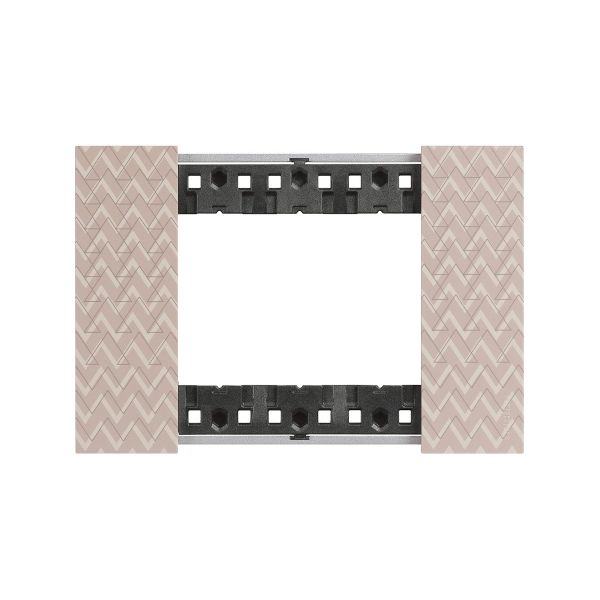 Placa de 3 módulos, optic. KA4803MM Bticino