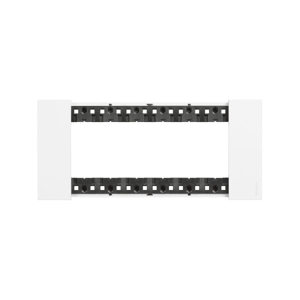 Placa de 6 módulos, blanco. KA4806KW Bticino