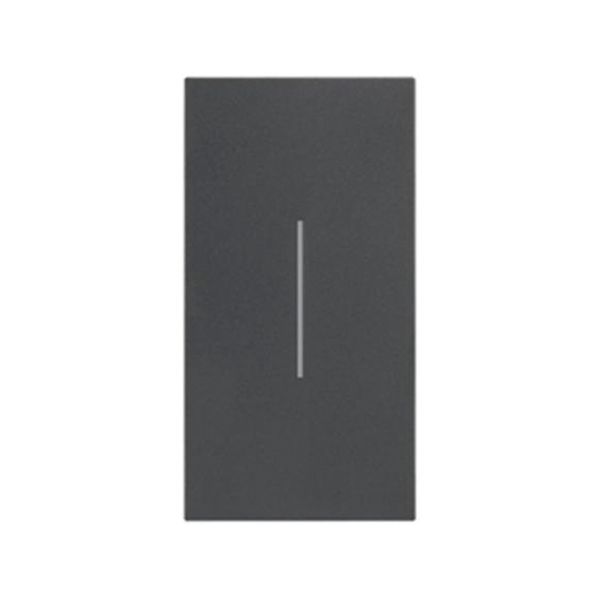 Cubretecla para interruptor de 2 módulos, negro. KG01M2 Bticino