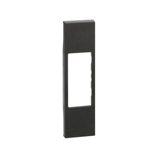 Cubretecla conector RJ11/45 de 1 módulo, negro. KG07 Bticino