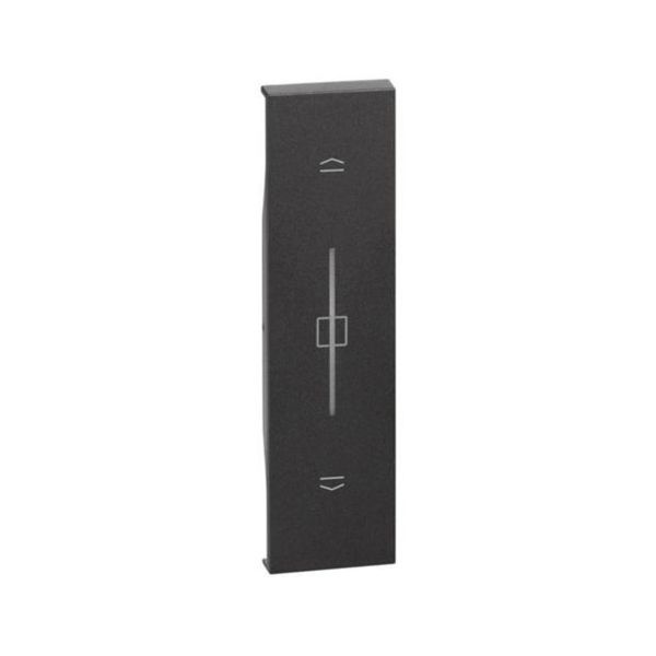 Cubretecla para control de persianas conectadas, negro. KG32 Bticino