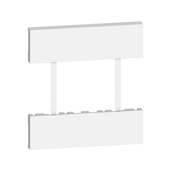 Cubretecla tomacorriente dúplex, 3 módulos, blanco. KW52 Bticino