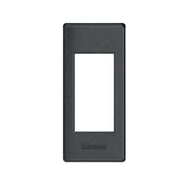 Placa cancel de 1 módulo, negro antracita. LND4811AR Bticino