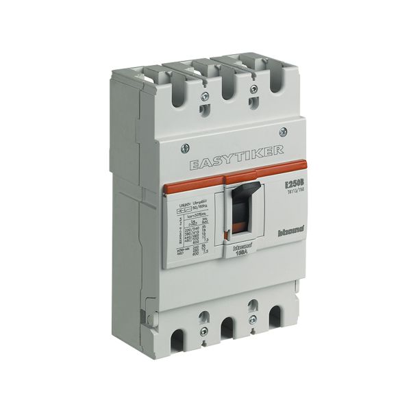 Interruptor termomagnético E250H, 3 polos, 125 A. T6133/125 Bticino