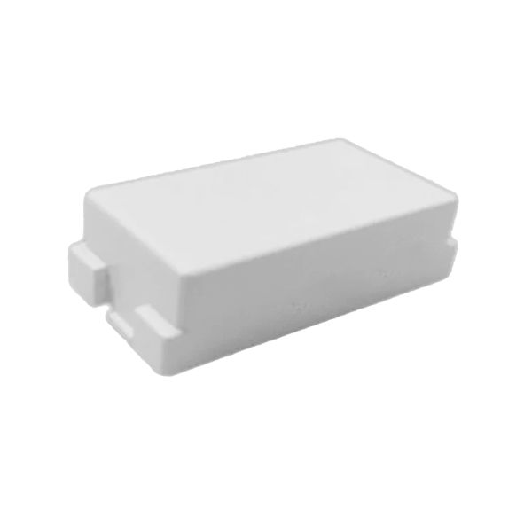 Módulo ciego, 4.5 x 3.5 x 2 cm, blanco. 100-6200W Royer