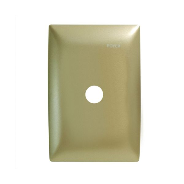 Placa para salida de cable con soporte, champagne. 100-6207CH Royer