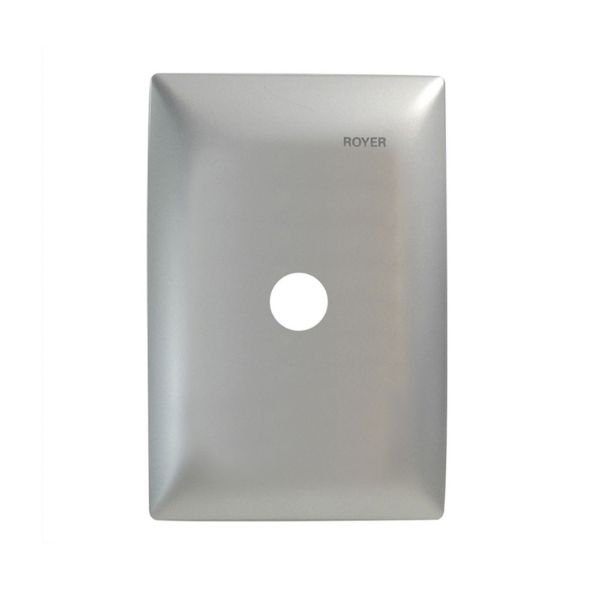 Placa para salida de cable, plata. 100-6207S Royer