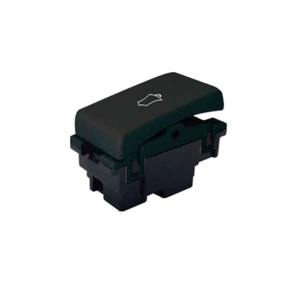 Apagador de timbre, 6 A, 127 V, negro. 100-6221BK Royer