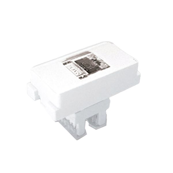 Toma de voz y datos, blanco, 60 x 50 x 40 mm. 100-6263W Royer