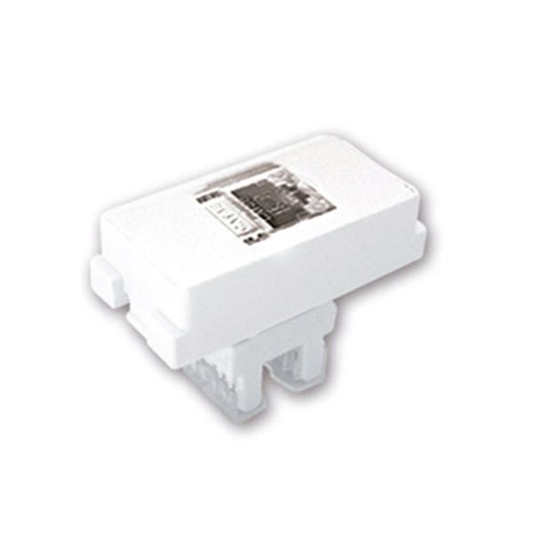 Toma de voz y datos, blanco. 100-6264W Royer