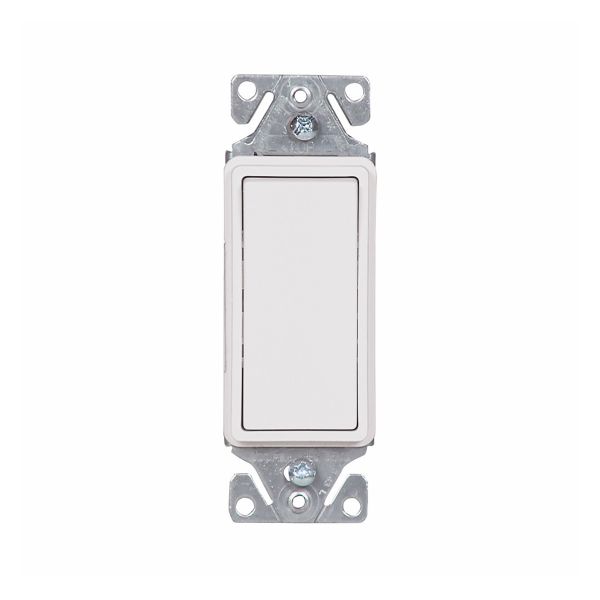 Interruptor decorativo estándar, 15 A, 120/277 V, blanco. 7501W-BOX Royer