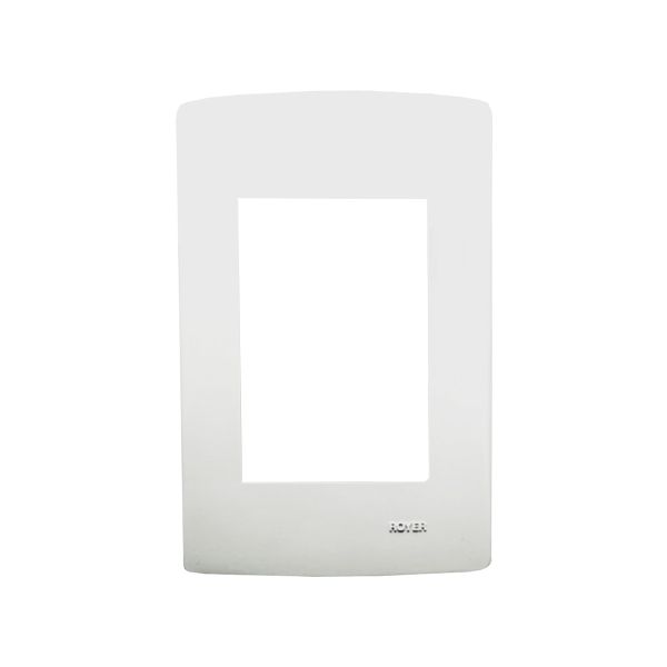 Placa de 3 módulos horizontales, blanco. RH-6003W Royer