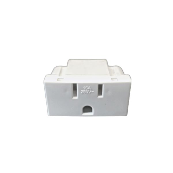 Receptáculo sencillo 2 polos + tierra, 20 A, 125 V, blanco. RH-6201W Royer