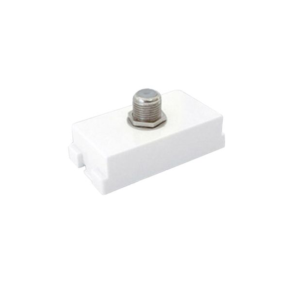 Conexión coaxial, 75 Ohm, blanco. RH-6375W Royer