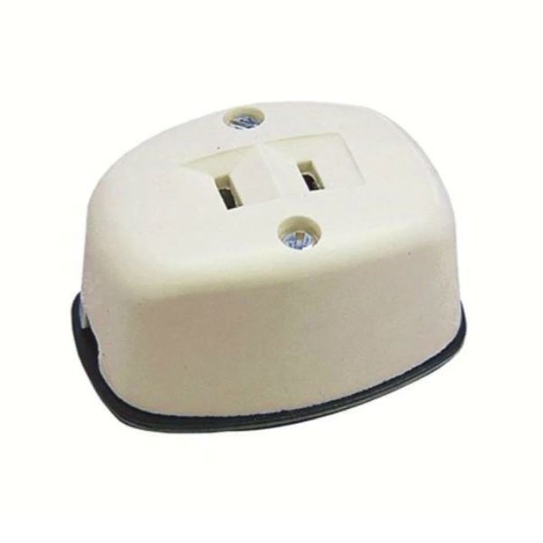 Contacto sencillo oval, 15 A, 127 V, marfil. WD0181 Royer