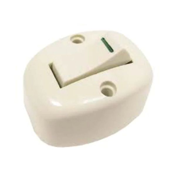 Contacto sencillo plano, 15 A, marfil. WD0182 Royer