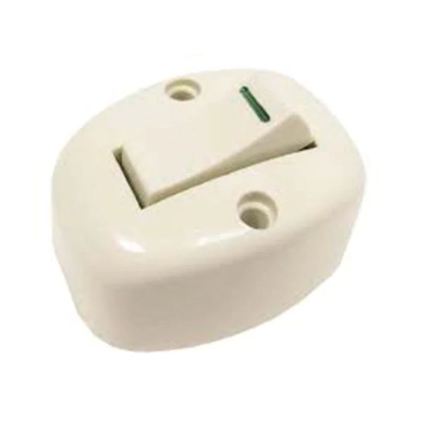 Apagador Oval Visible 10 A 127 V Marfil Wd0221 Marfil