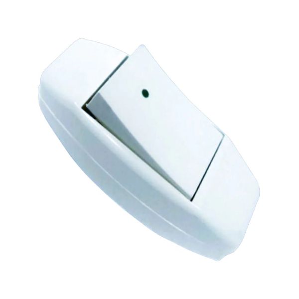 Apagador de paso grande, 10 A, 127 V, blanco. WD0226 Royer