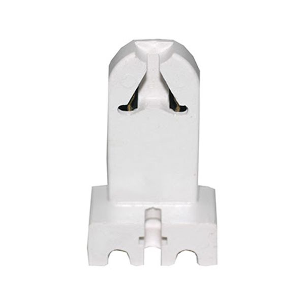 Portalámpara flurescente sencillo, blanco. WD0450 Royer