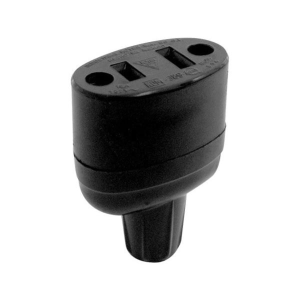 Contacto colgante ovalado, 15 A, negro. WD0504C Royer