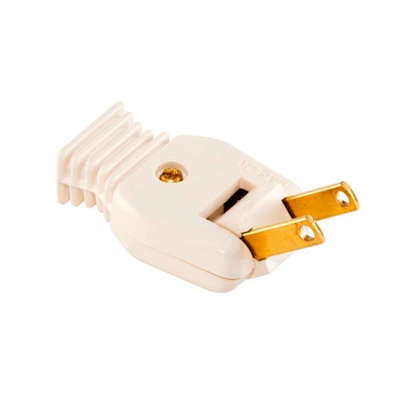 Clavija con bisagra sencilla, 15 A, marfil. WD0565 Royer