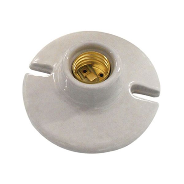 Portalámpara de base redonda, blanca, 83mm. WD4610-C Royer