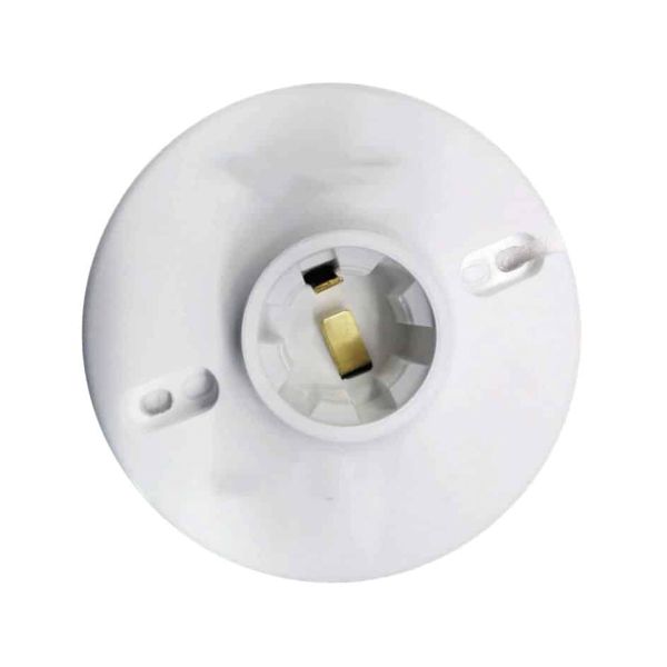Portalámparas de base redonda, 250 V, blanco. WD4820R Royer