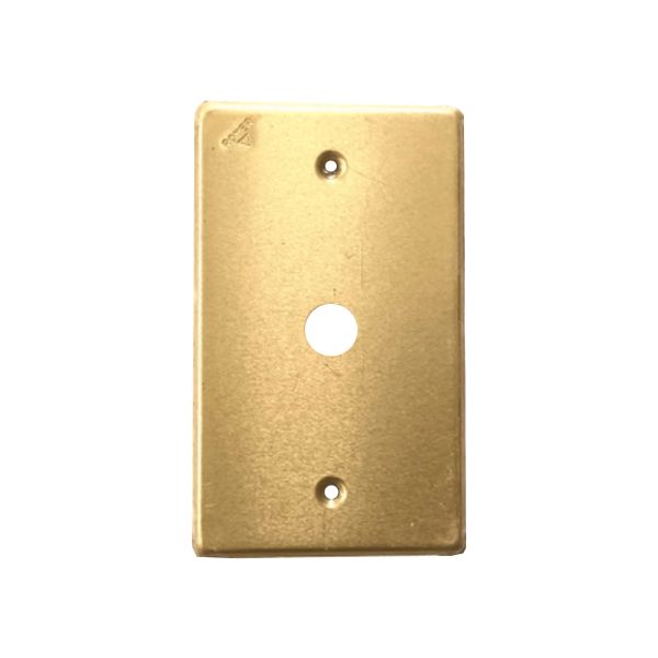 Placa de pared para salida de cable, dorado. WD5365 Royer